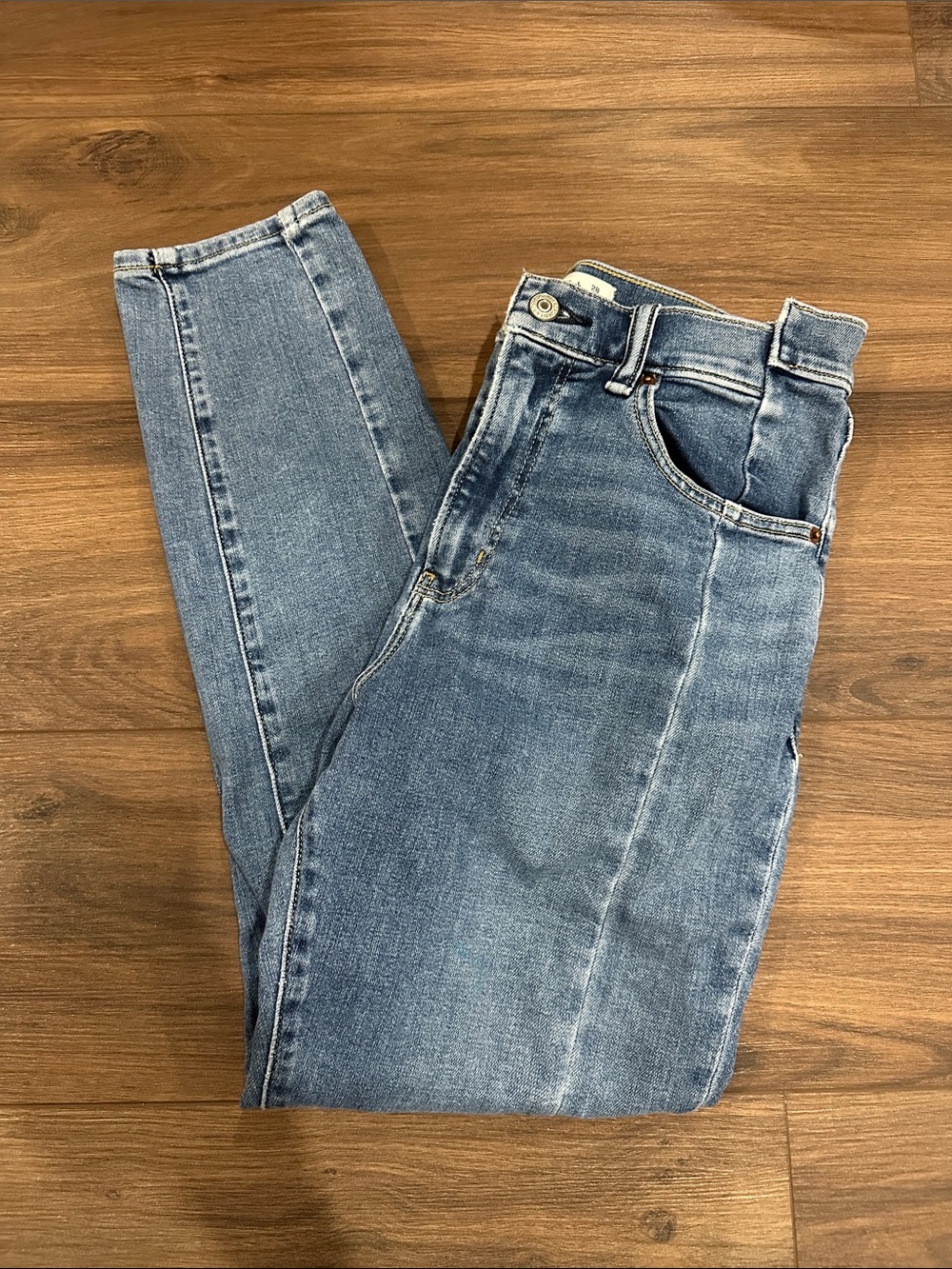 Abercrombie The Super Skinny Ankle High Rise Jean